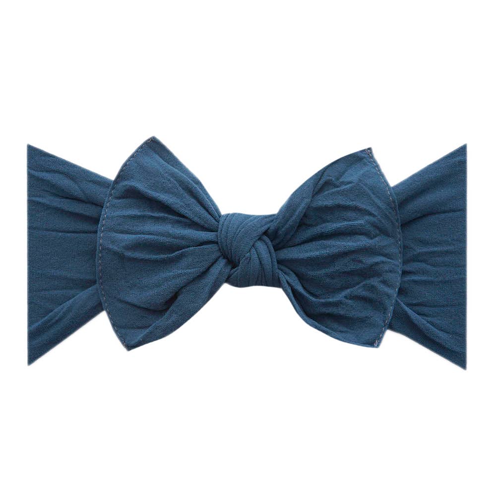 Baby Bling Bows - Slate Blue - Baby Bling® The Original Knot soft nylon headband