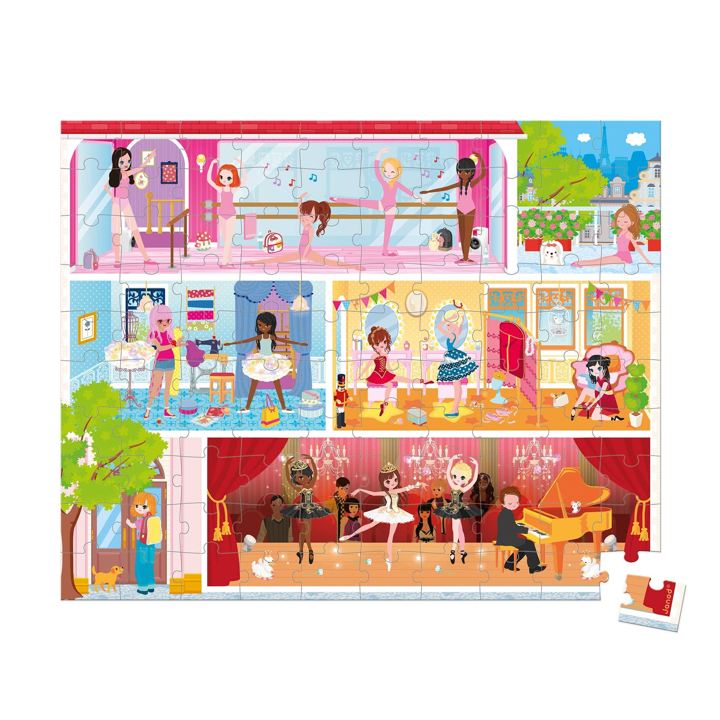 Janod - Dance Academy Puzzle - 100 Pcs
