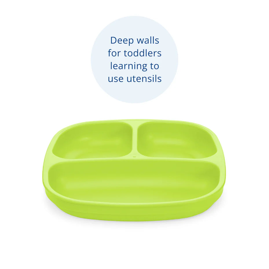 Re-Play - 7'' Divided Plate - Lime Green