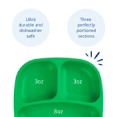 Re-Play - 7'' Divided Plate - Kelly Green