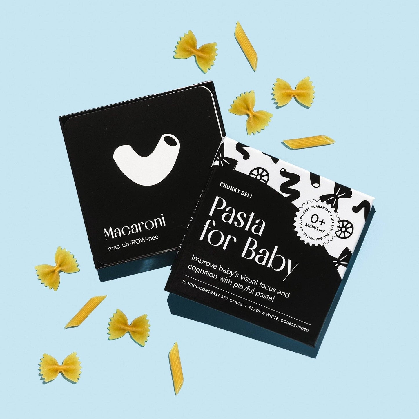 Chunky Deli - Pasta for Baby Black and White Contrast Book