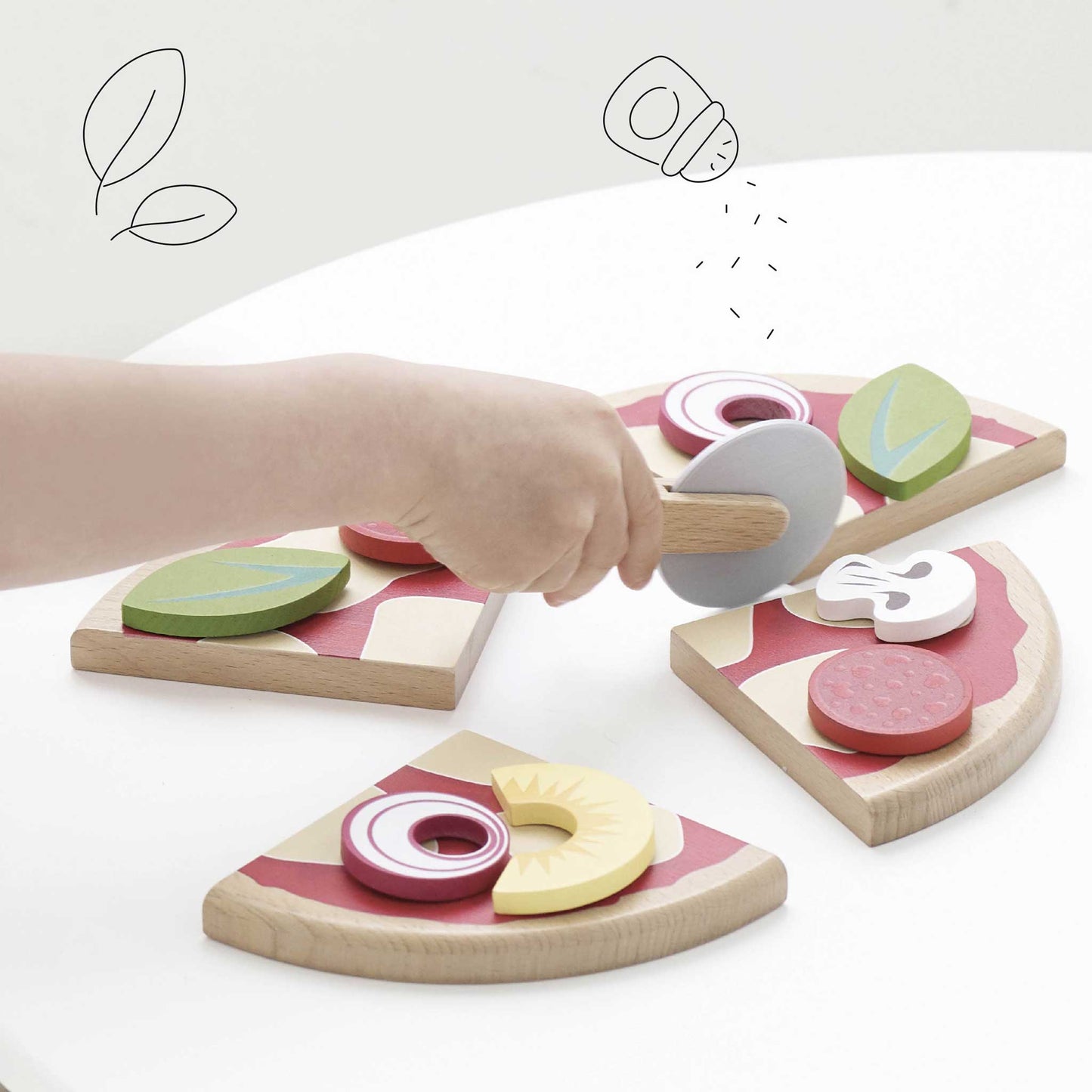 Le Toy Van, Inc. - Pizza & Toppings with Slice Cutter