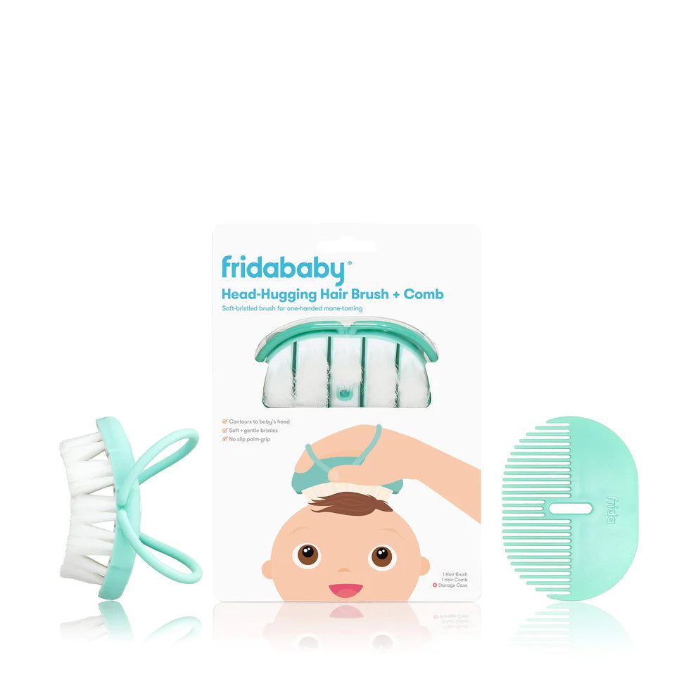 fridababy - Baby Head-Hugging Hairbrush + Styling Comb Set