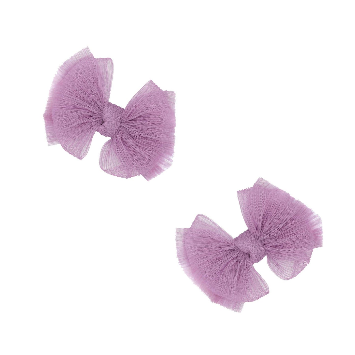 Baby Bling Bows - Baby Bling® 2-Pack Tulle Baby FAB® hair bow clips: Pink Multi Star
