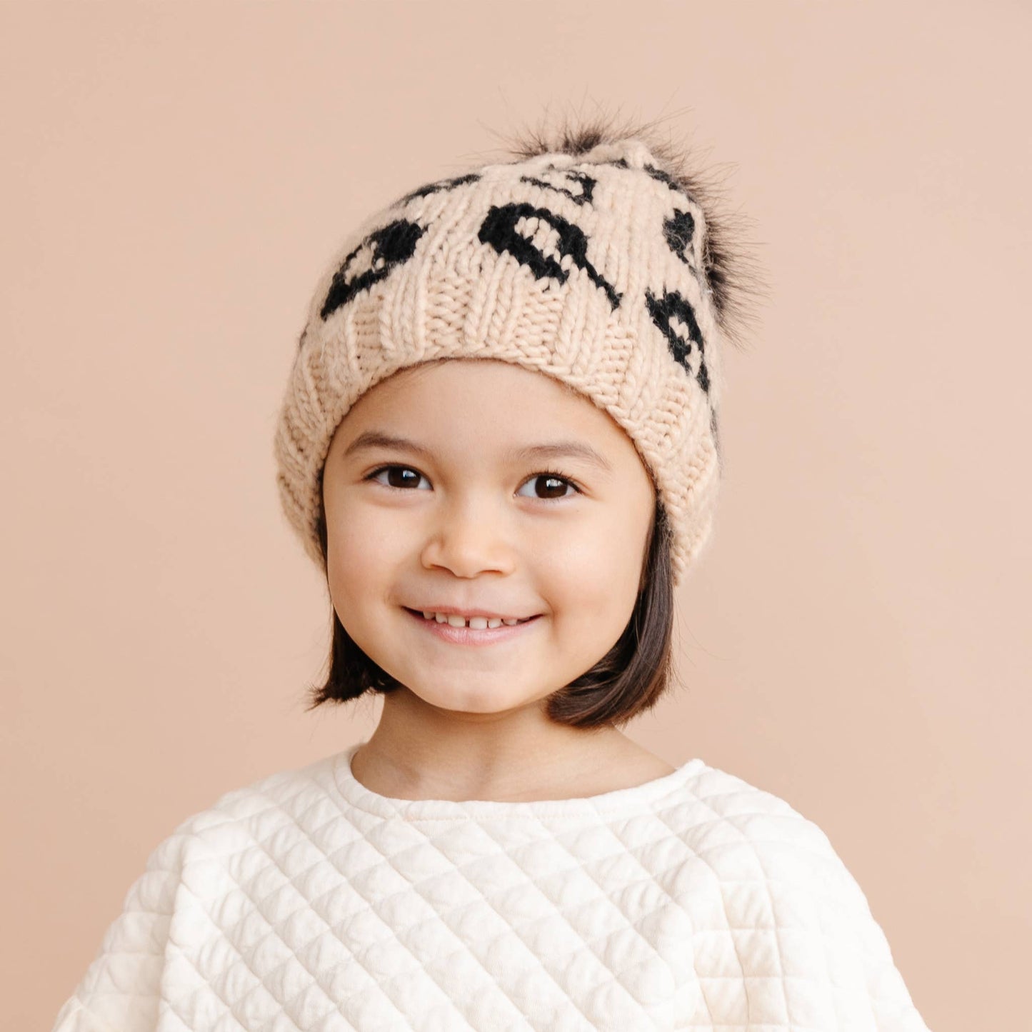 The Blueberry Hill - Cheetah Hat, Latte/Black