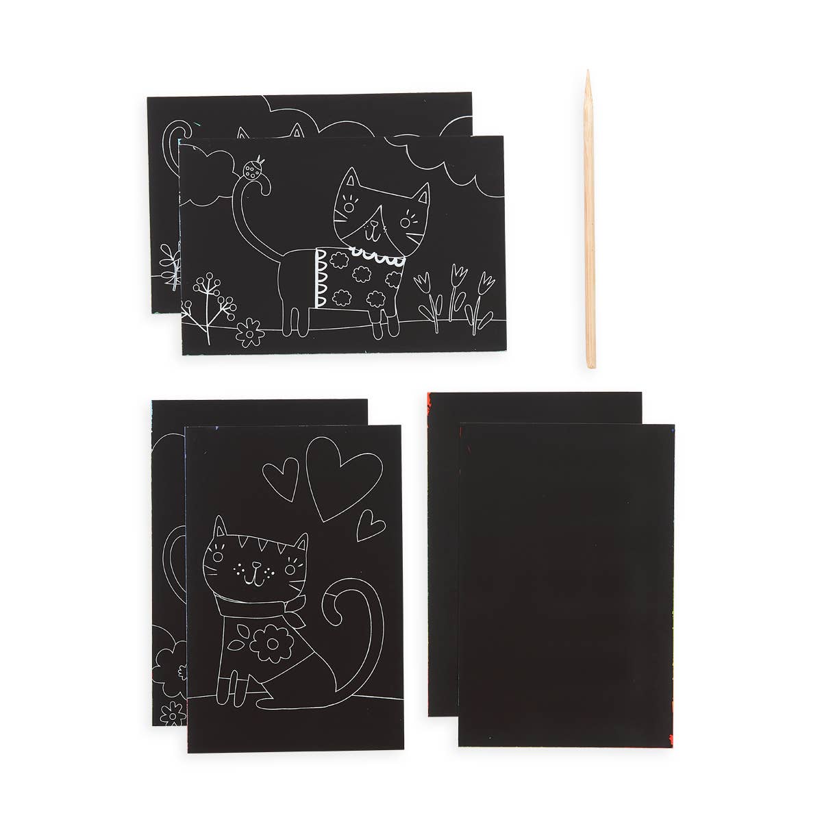 Ooly - Mini Scratch & Scribble Art Kit: Cutie Cats