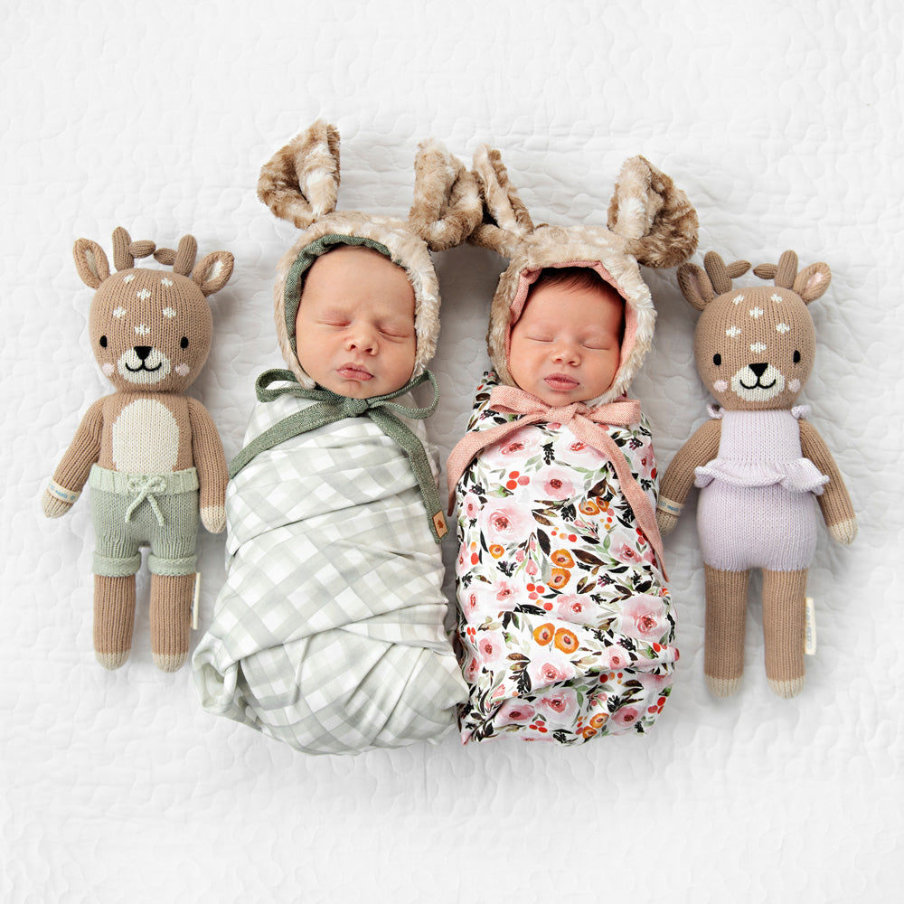 cuddle + kind - Violet the Fawn Handknit Dolls
