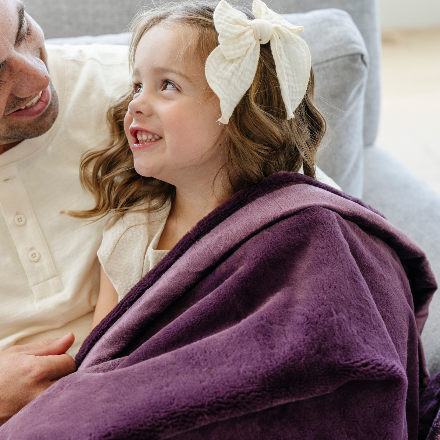 Saranoni - LUSH RECEIVING BLANKETS: Aubergine