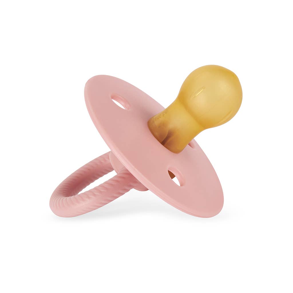 Itzy Ritzy - Itzy Soother™ Natural Rubber Paci Sets: Blossom + Rosewood (0-6m)
