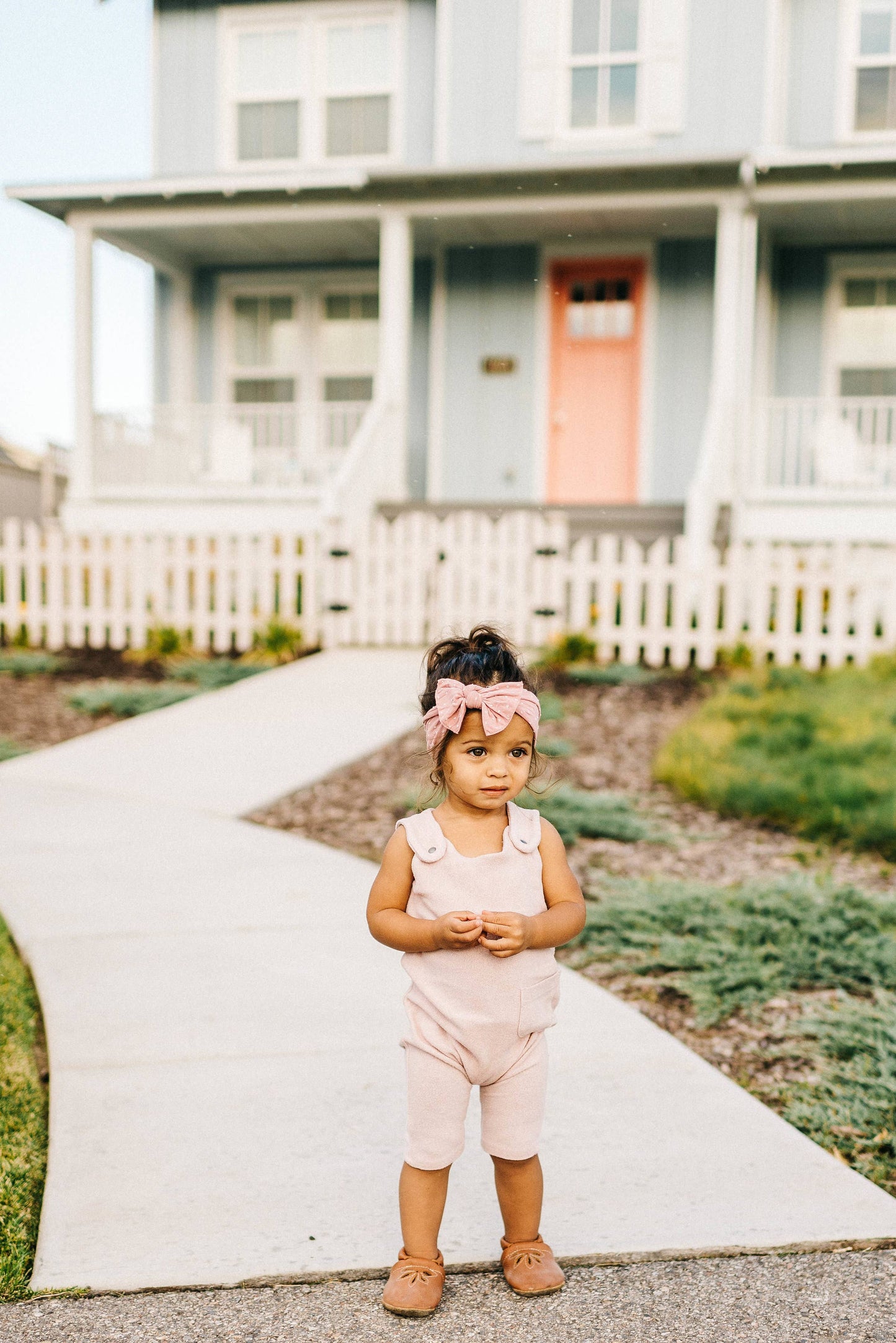 Baby Bling Bows - PATTERNED SHABBY KNOT: mauve dot