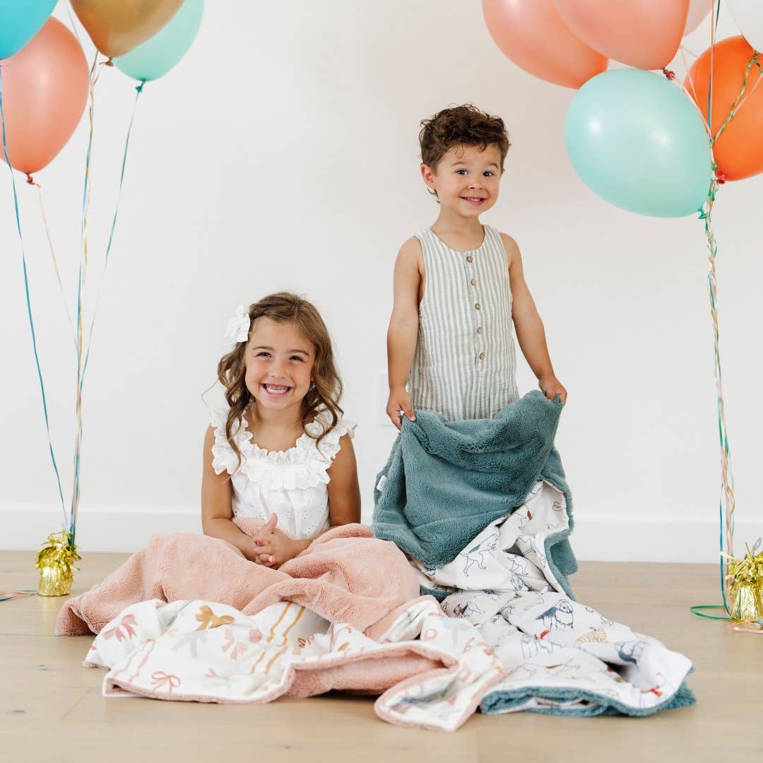 Saranoni - MINKY/LUSH TODDLER BLANKETS: Bows