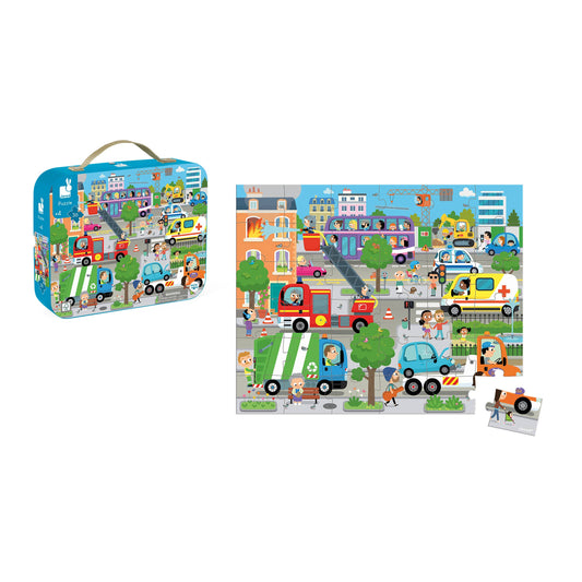Janod - Puzzle - City - 36 Pcs