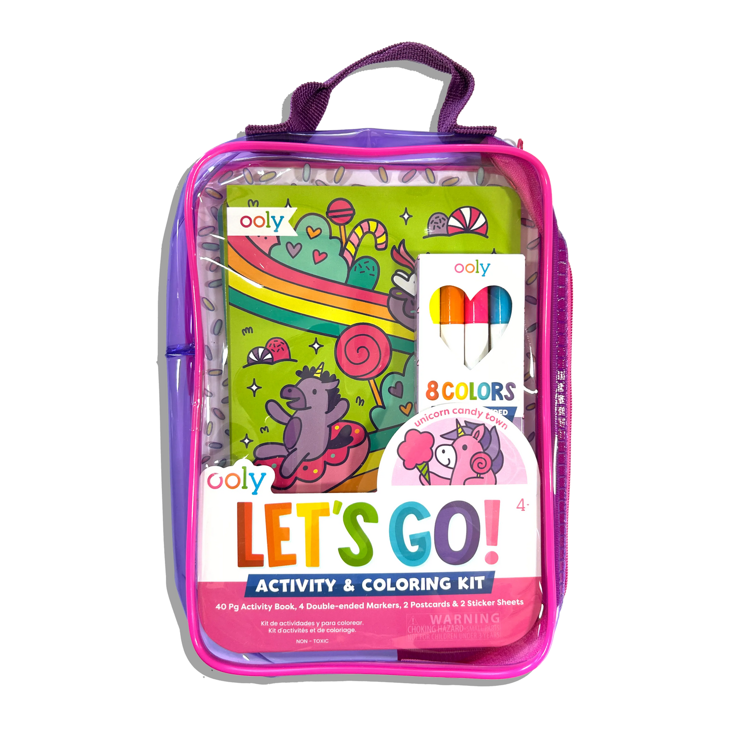 OOLY - Let's Go!: Activity & Coloring Kit - Unicorn Candy Town
