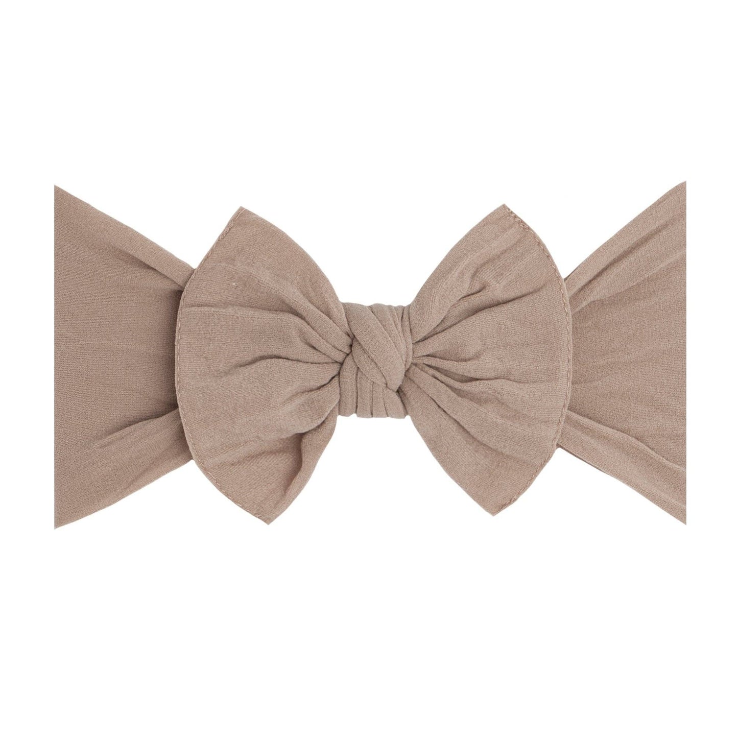 Baby Bling Bows - THE KNOT Soft nylon headband: oak