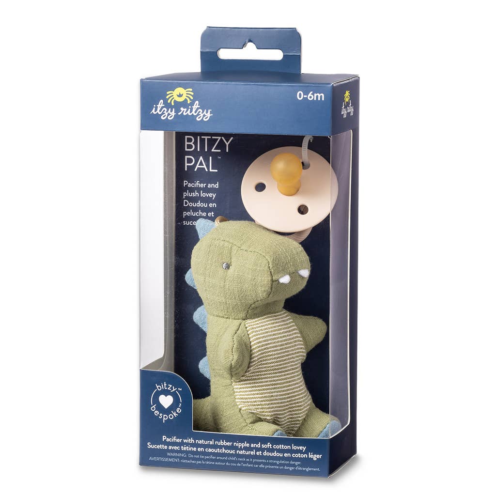 Itzy Ritzy - Bitzy Pal Natural Rubber Pacifier & Plush: Bear