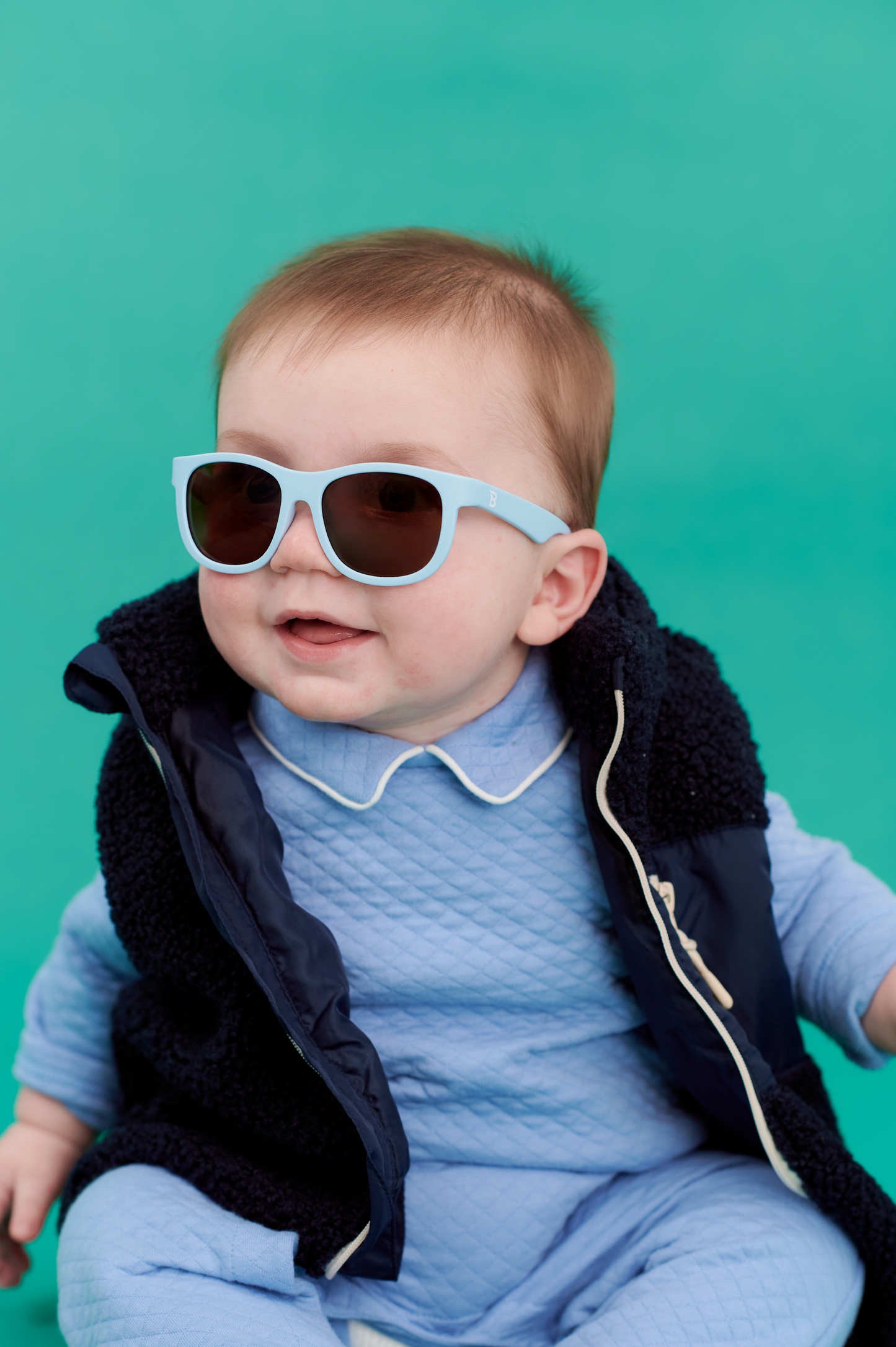 Babiators - Baby Blue with Amber Lens Navigator Baby & Kids Sunglasses