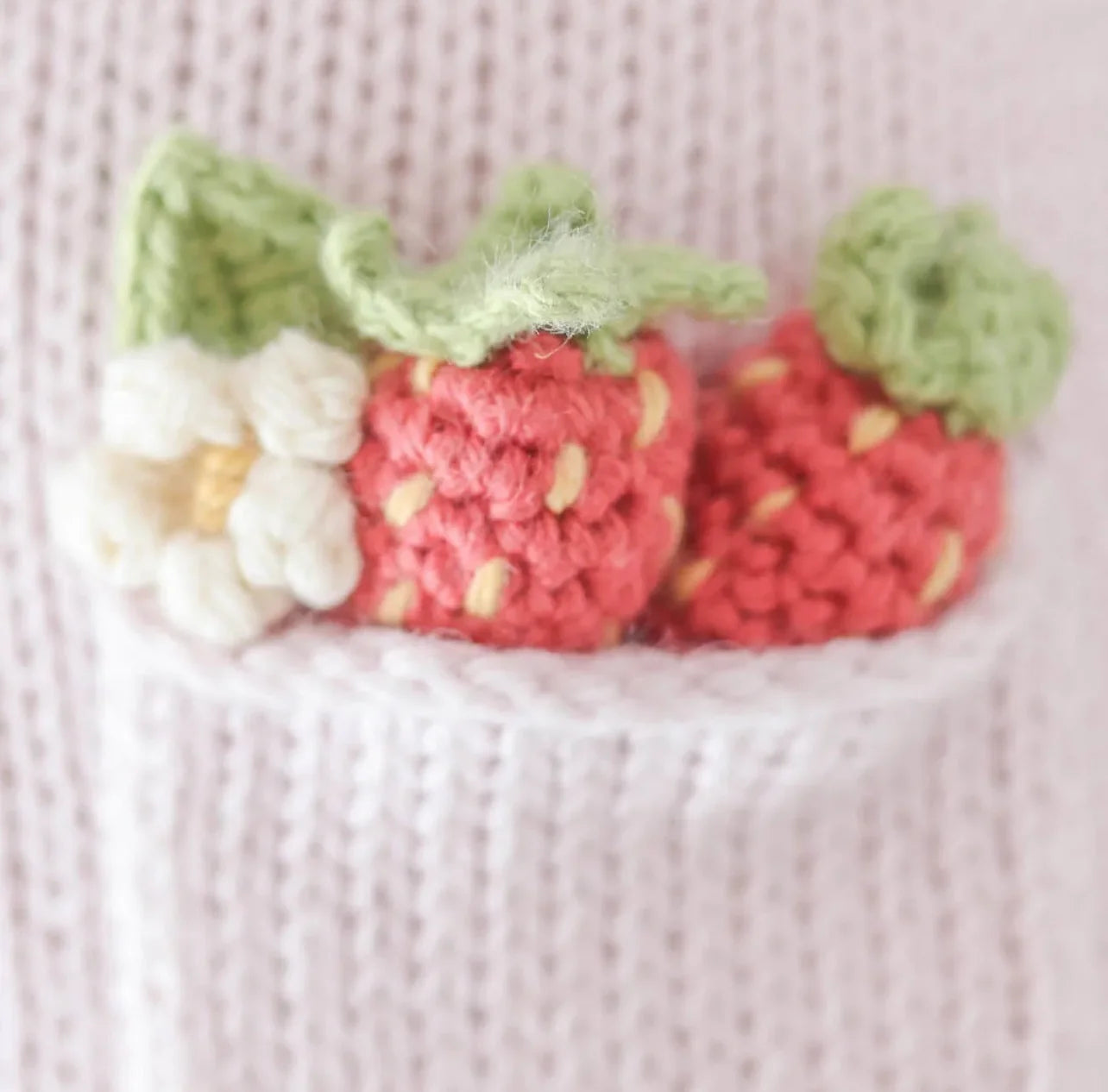 cuddle + kind - Ava the Cow Lavender - Handknit Dolls