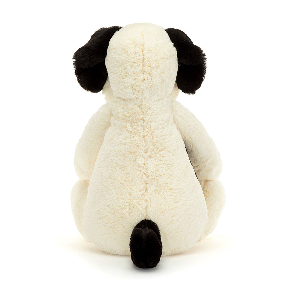 Jellycat - Bashful Rufferty Black & Cream Puppy Really Big