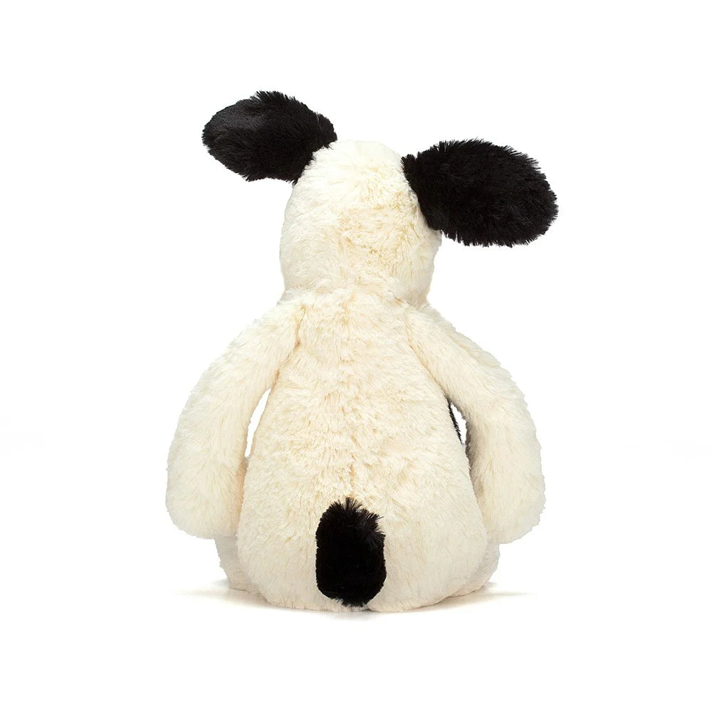 Jellycat - Bashful Black and Cream Puppy Original (Medium) (limit 1)