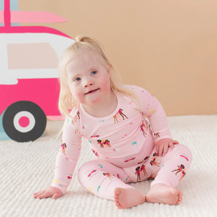 Kyte Baby - Long Sleeve Barbie Beach PJs