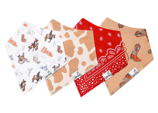 Copper Pearl - Boone Bandana Bib Set (4-pack)