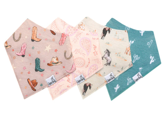 Copper Pearl - Cheyenne Bandana Bib Set (4-pack)