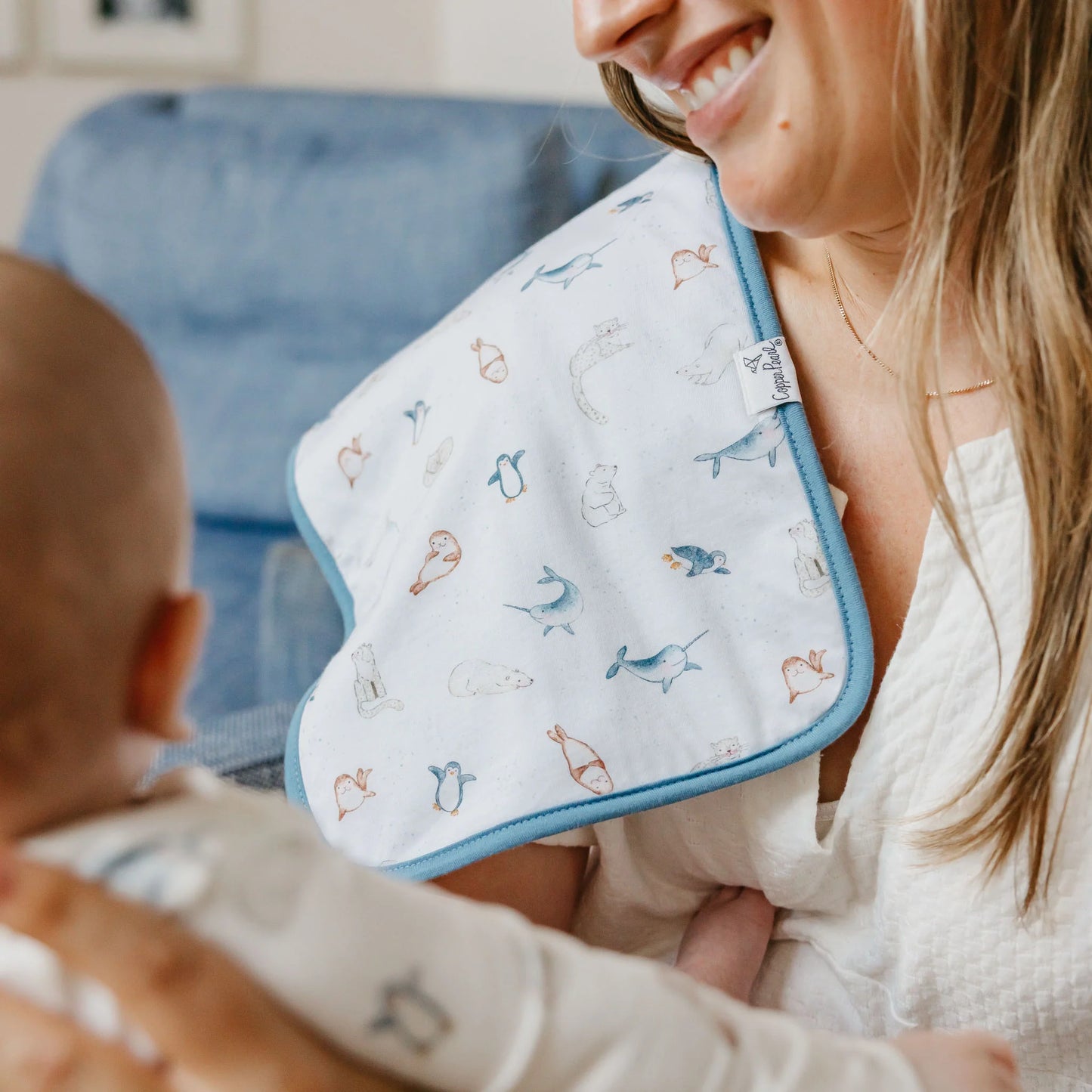 Copper Pearl - Arctic Wonder Burp Cloth Set (3-Pack)