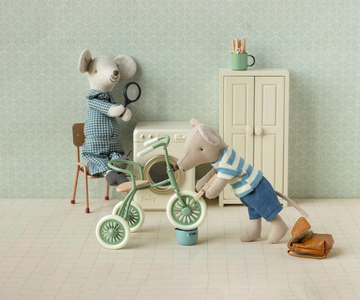 Maileg - Abri à tricycle, Mouse - Green