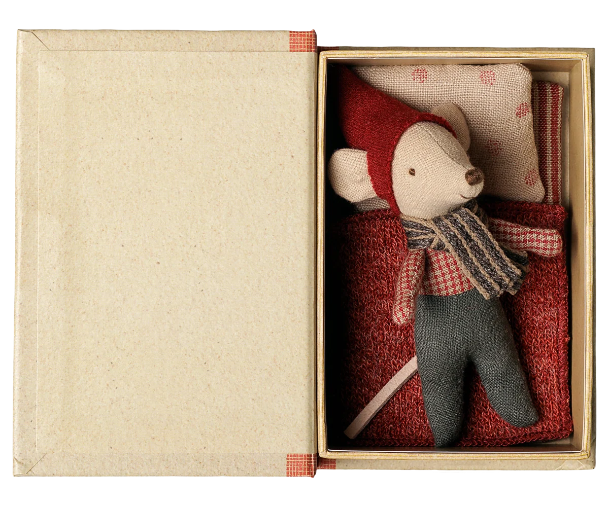 Maileg - Christmas mouse, Baby in book