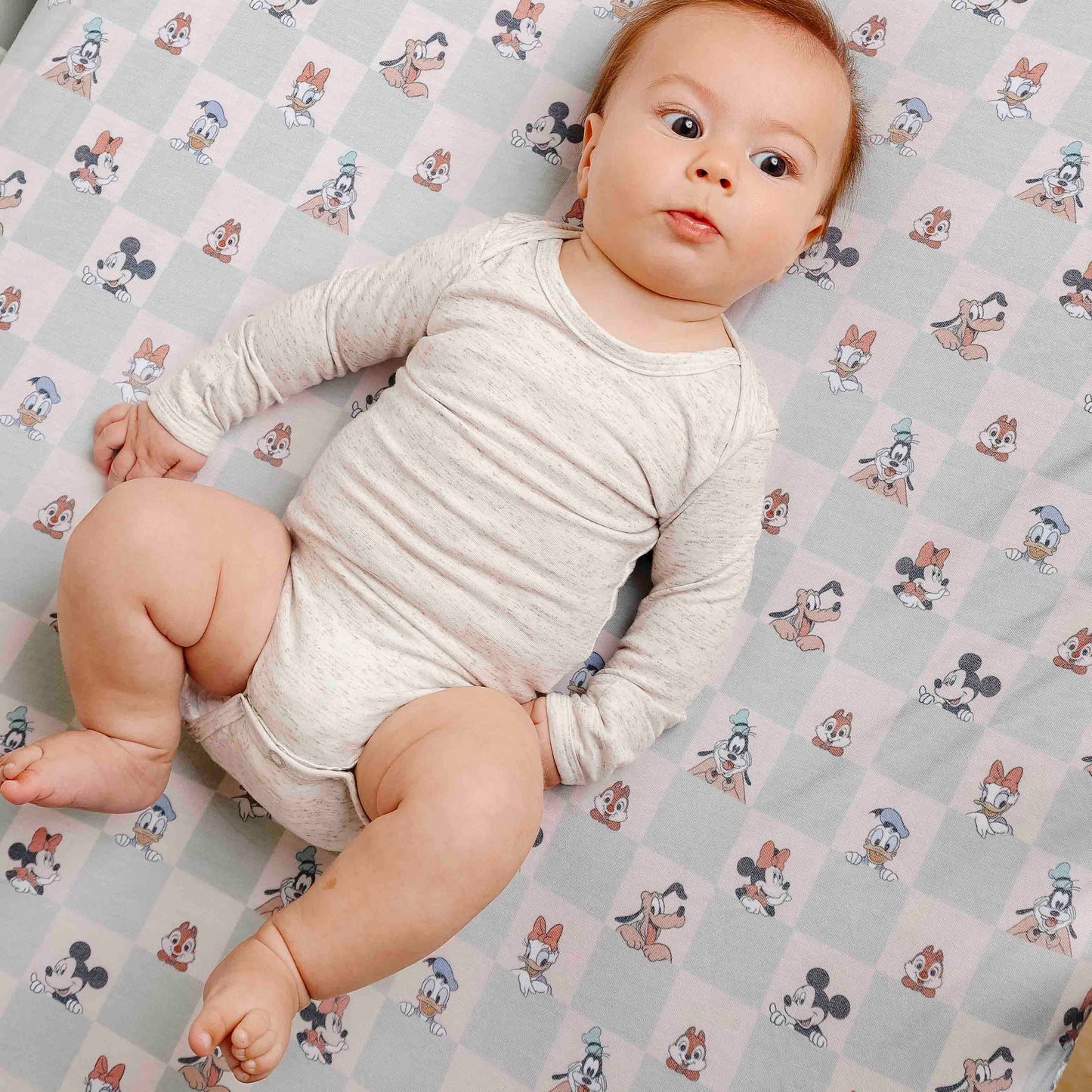 Copper Pearl - Mickey Mouse & Friends Premium Knit Fitted Crib Sheet