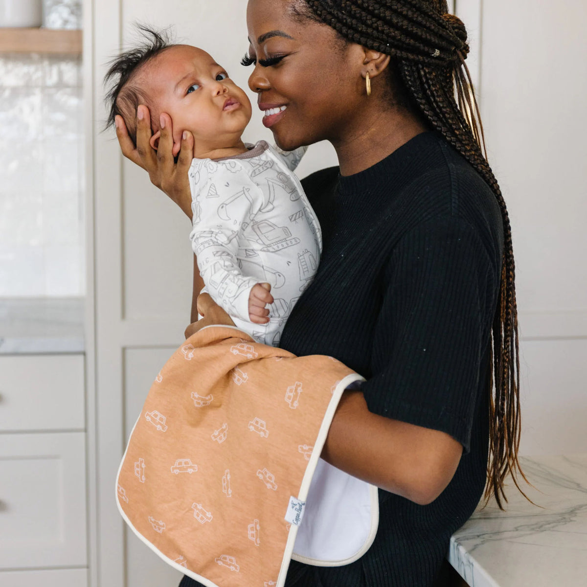 Copper Pearl - Gage Burp Cloth (3 Pack)