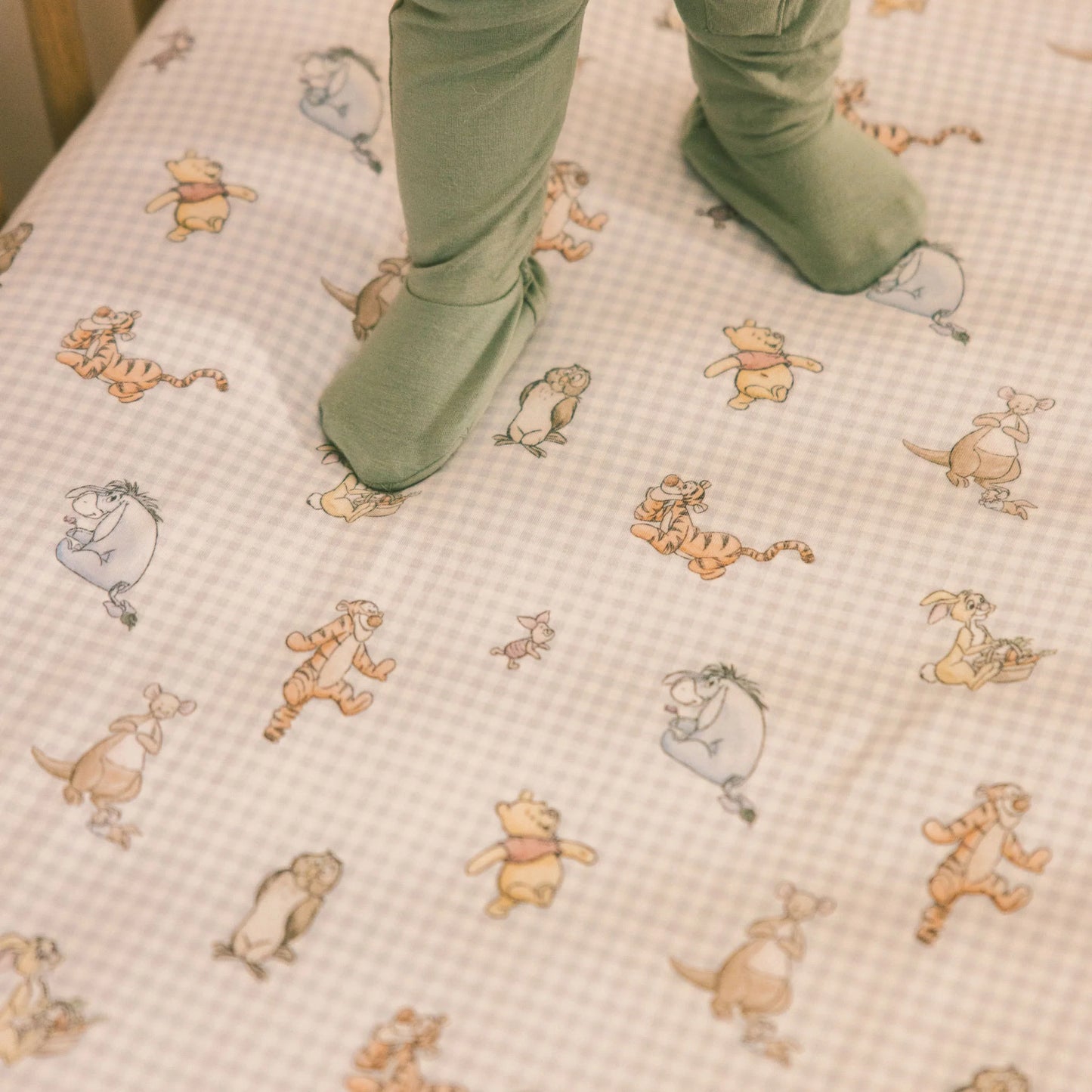 Copper Pearl - Winnie the Pooh & Friends Premium Knit Fitted Crib Sheet