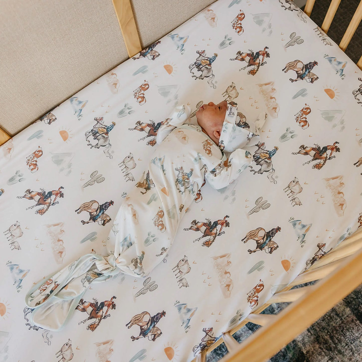 Copper Pearl - Boone Premium Knit Fitted Crib Sheet