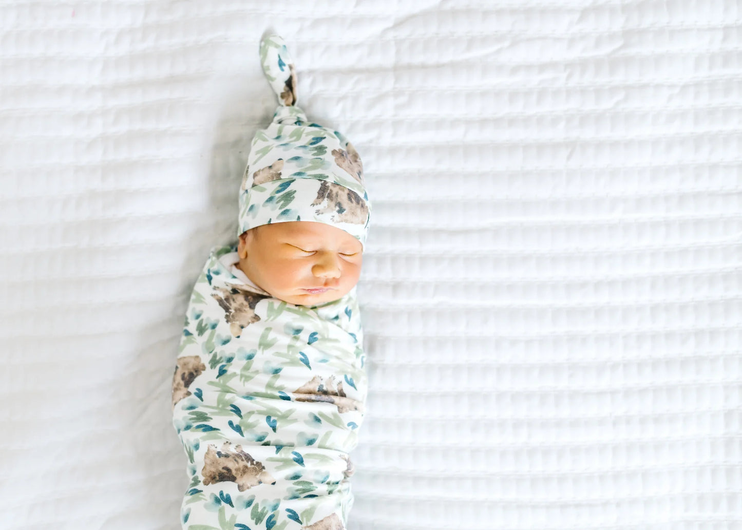 Copper Pearl - Bear Swaddle Blanket
