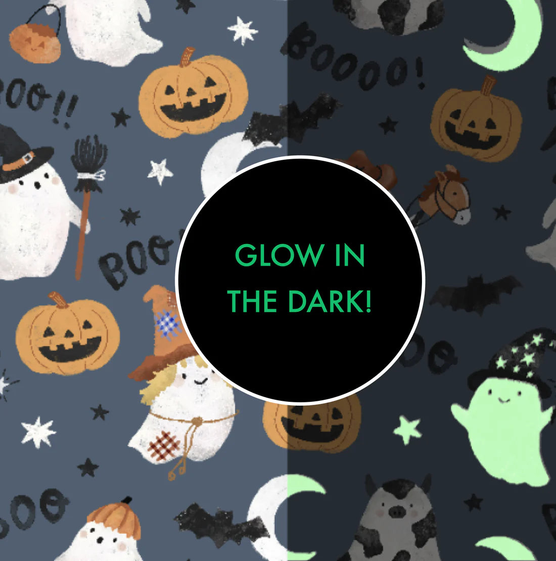 Angel Dear - Costumed Ghosts - Glow in the Dark - L/S Loungewear Set