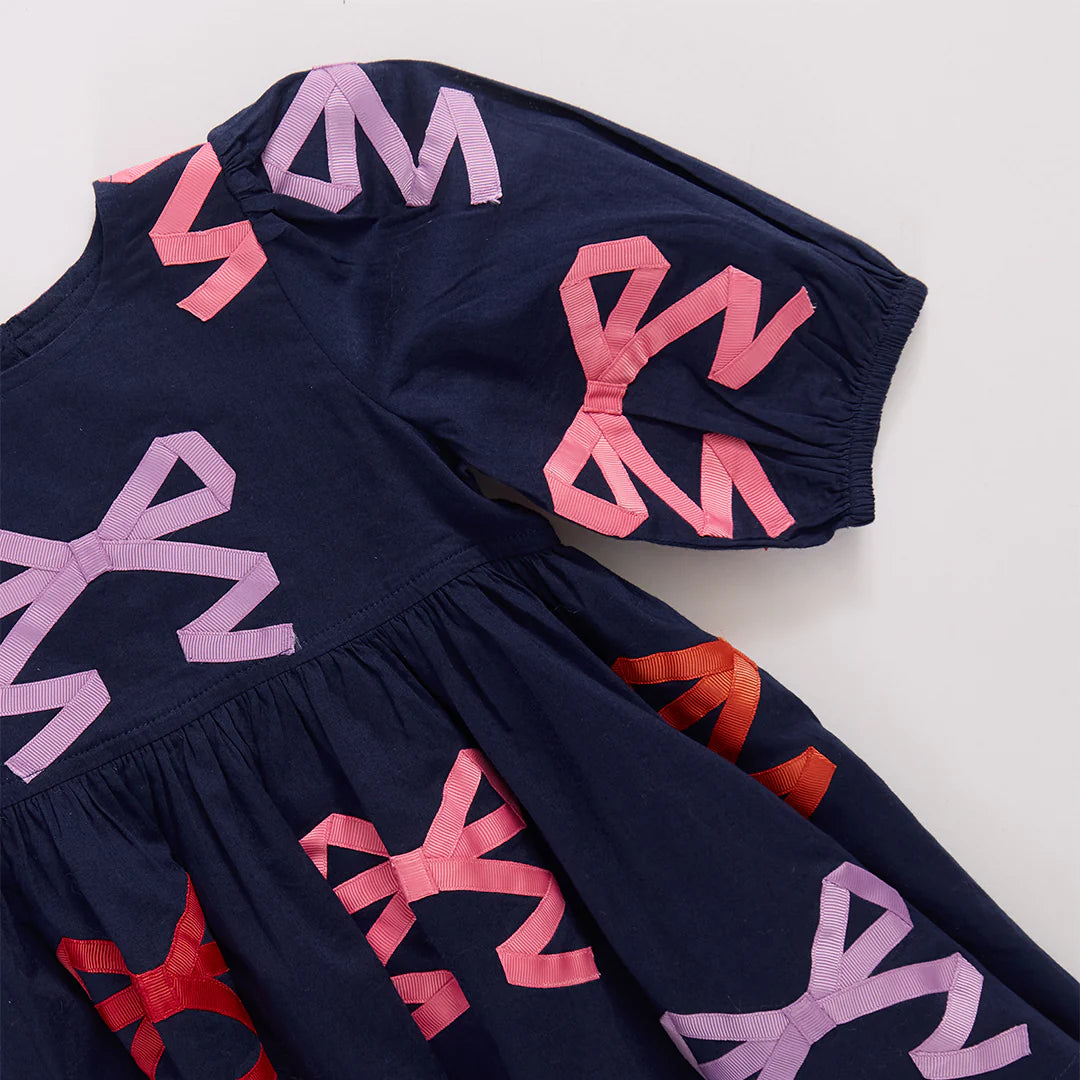 Pink Chicken - Multi Bow Applique | Brooke Dress