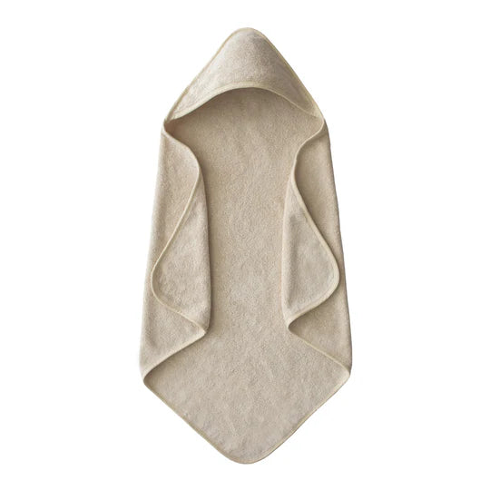 Mushie - Organic Cotton Baby Hooded Towel (Multiple Colors)