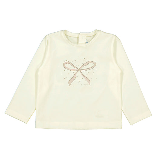 Mayoral - Bow L/S Basic T-Shirt