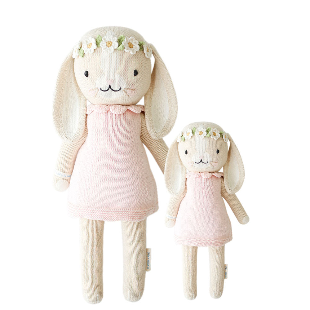 cuddle + kind - Blush Hannah the Bunny Handknit Dolls