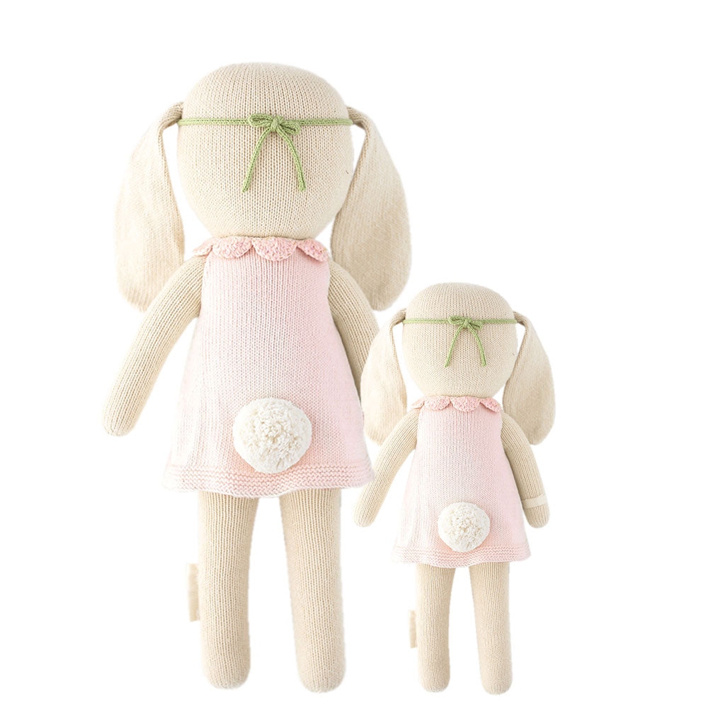cuddle + kind - Blush Hannah the Bunny Handknit Dolls