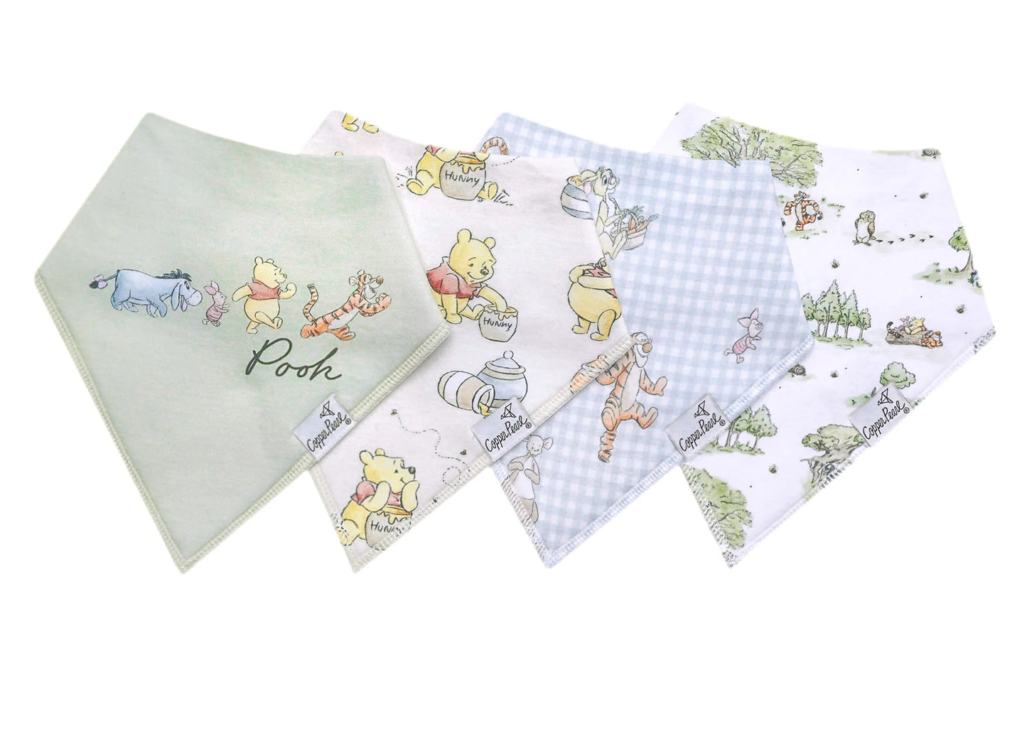 Copper Pearl - Hundred Acre Wood Bandana Bib Set (4-Pack)