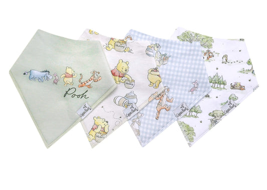Copper Pearl - Hundred Acre Wood Bandana Bib Set (4-Pack)