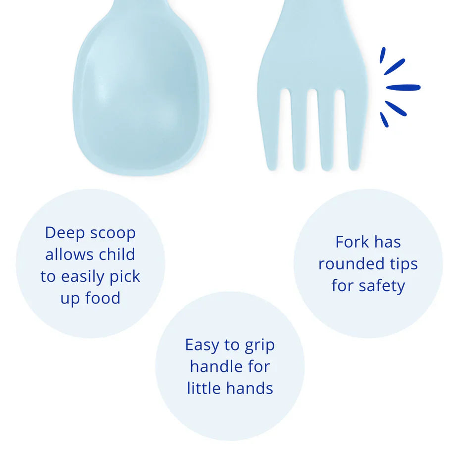 Re-Play - Toddler Dining Set - Ice Blue