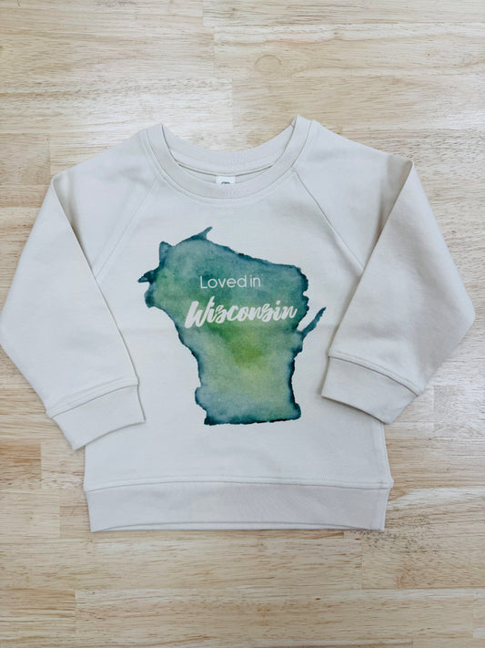 Urban Baby Co. - Loved in Wisconsin Organic Toddler Pullover