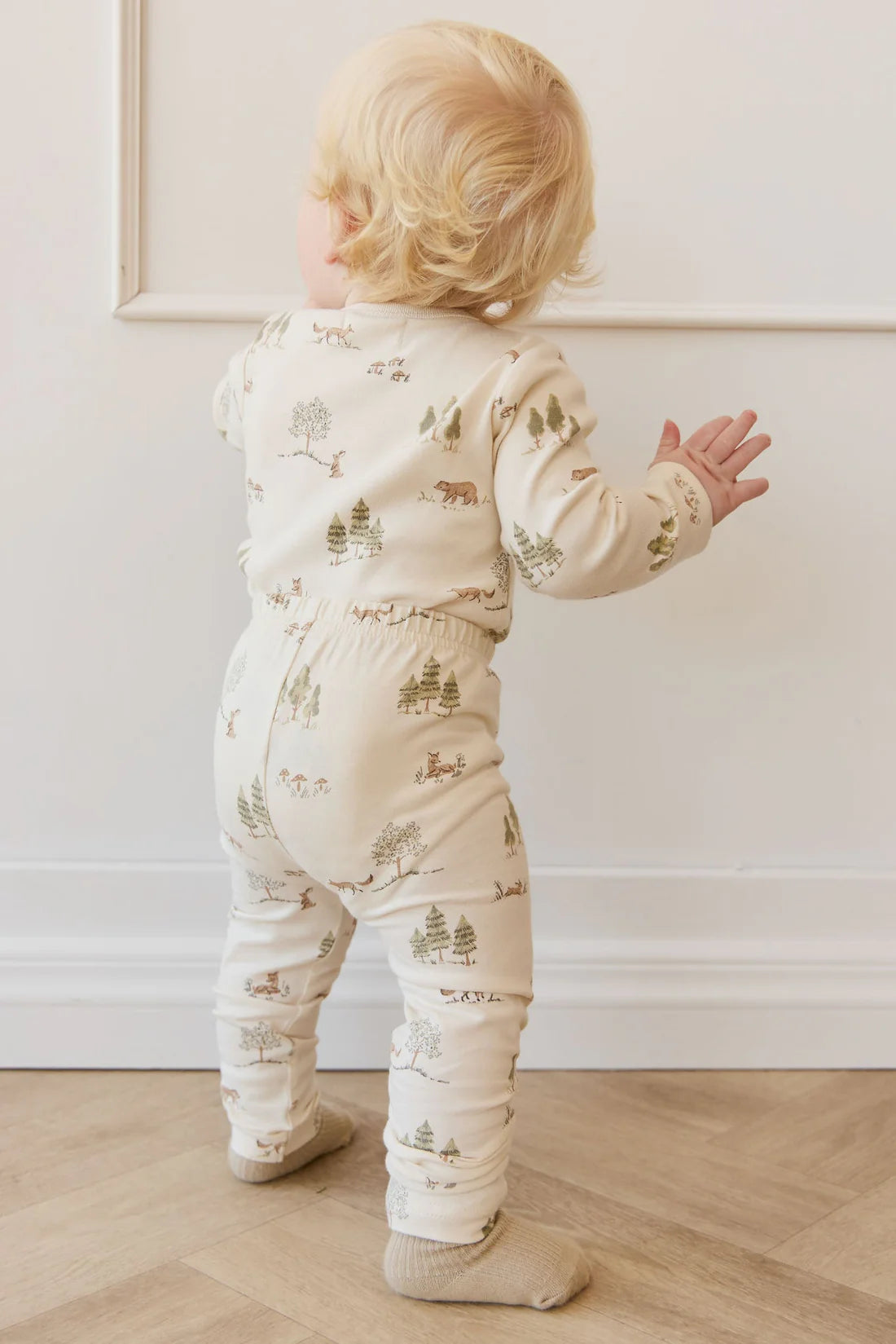 Jamie Kay - Organic Cotton Fernley Bodysuit & Everyday Legging Set - Pine Forest Friends