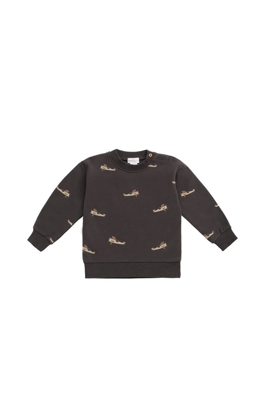 Jamie Kay - Organic Cotton Peyton Sweatshirt - Pilot Planes Bistre