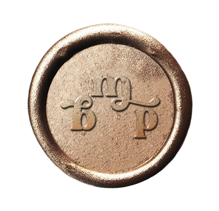 Millie Bo Peep Logo on a wax seal