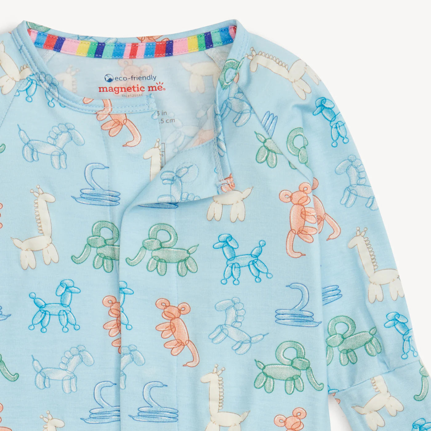 Magnetic Me - Blue Party Animals Glow in the Dark Modal Convertible Coverall
