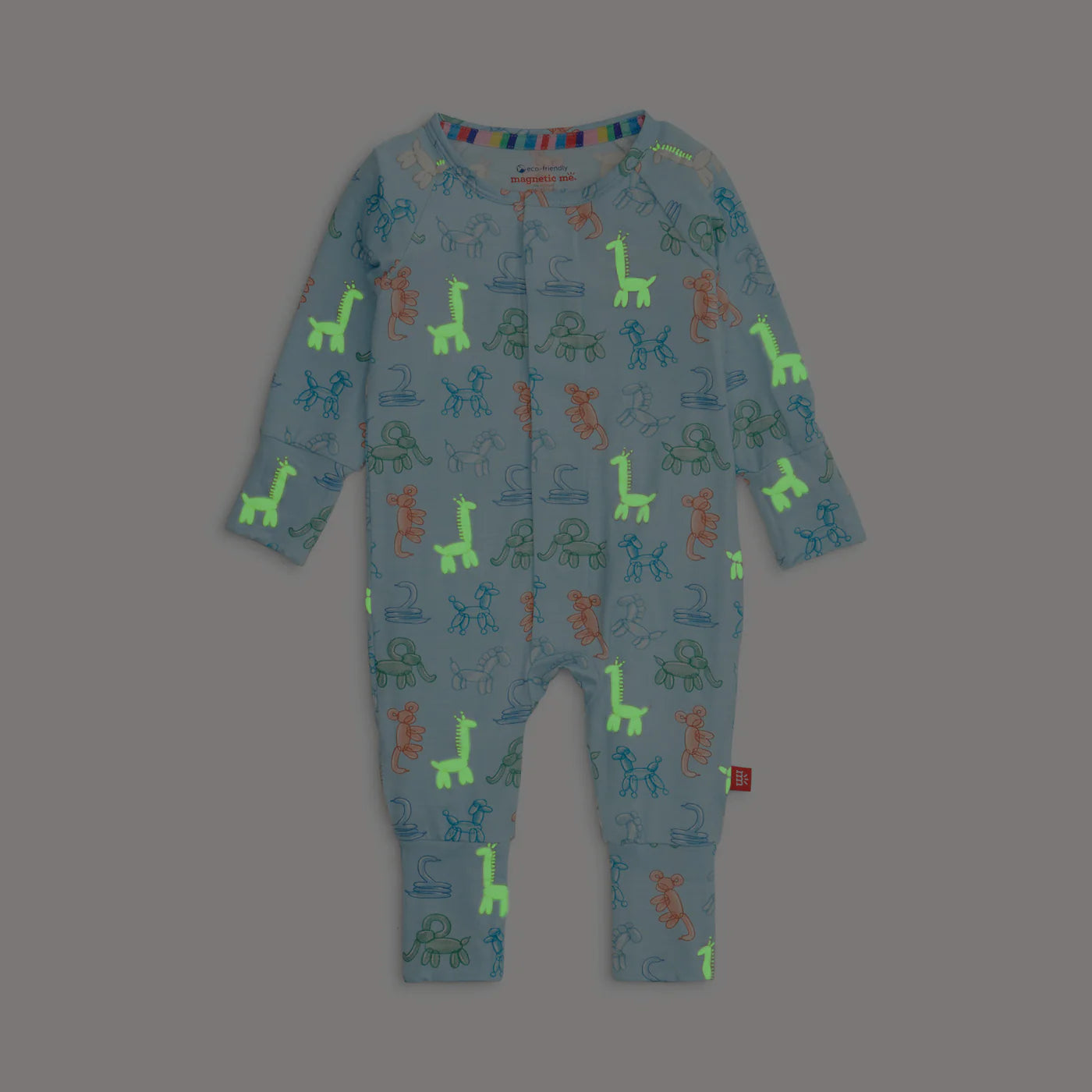 Magnetic Me - Blue Party Animals Glow in the Dark Modal Convertible Coverall