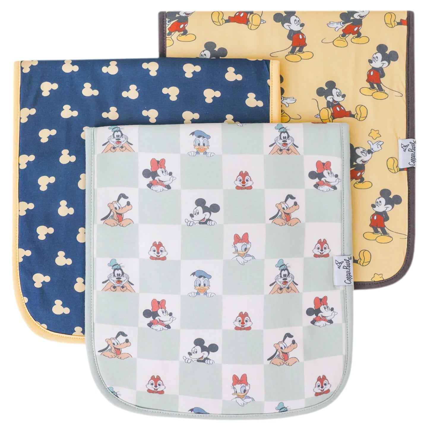 Copper Pearl - Mickey Mouse and Friends Burp Cloth Set (3-Pack)